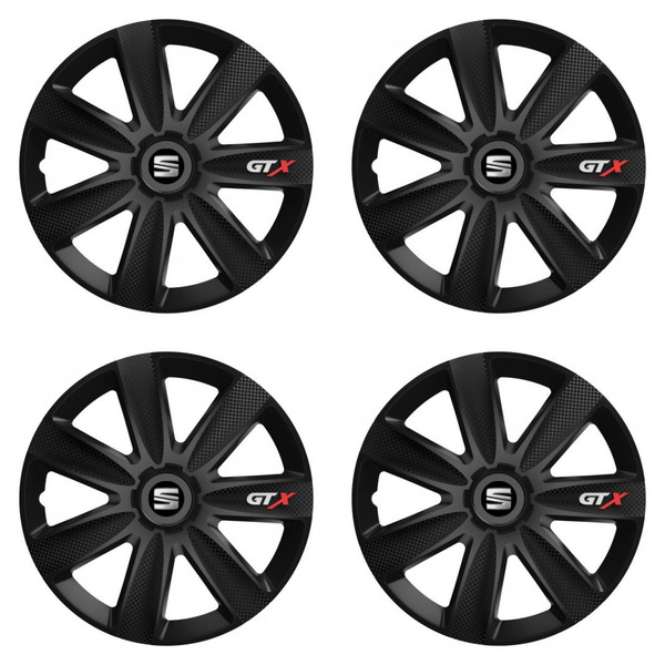 puklice pre Seat 14 GTX CARBON black