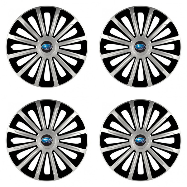 puklice pre Subaru 16 TREND silver and black