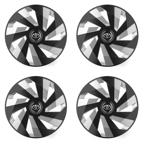 puklice pre  Toyota 14 Vector RC black and silver