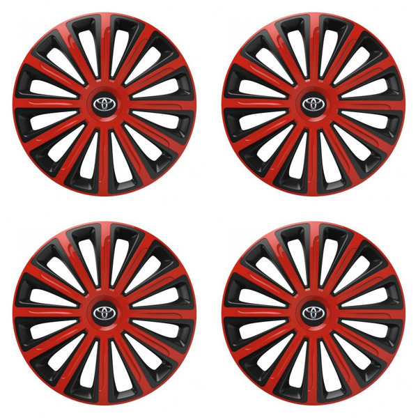 puklice pre  Toyota 15 TREND red and black