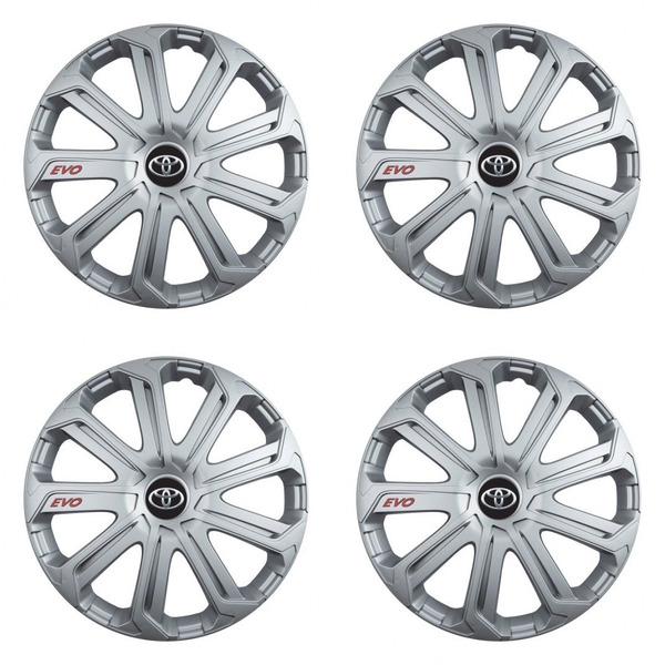 puklice pre  Toyota 14 Evo silver