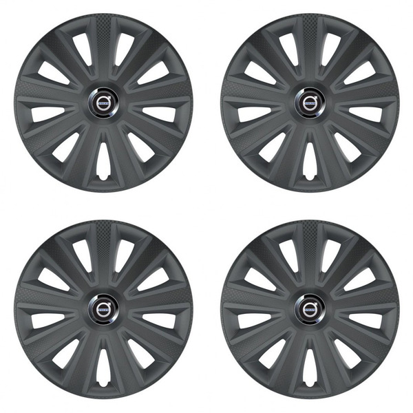 puklice pre Volvo (čierne) 14 Aviator carbon RC grafite