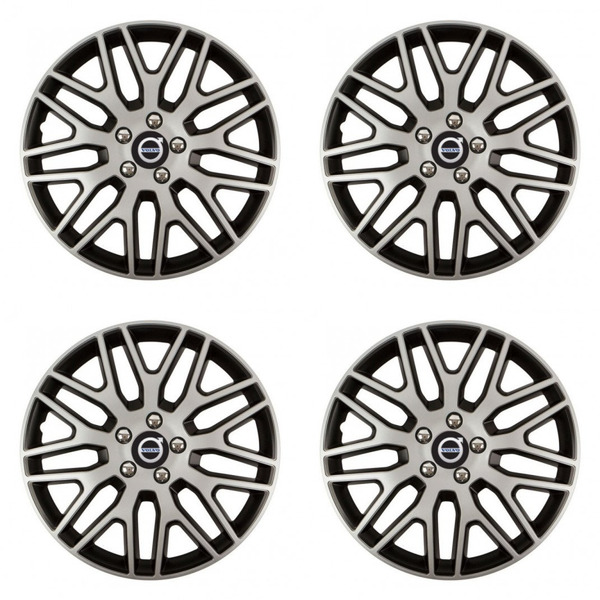 puklice pre  Volvo (čierne) 16 Dakar NC silver and black