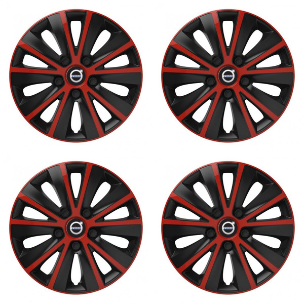 puklice pre  Volvo (čierne) 16 RAPIDE red and black