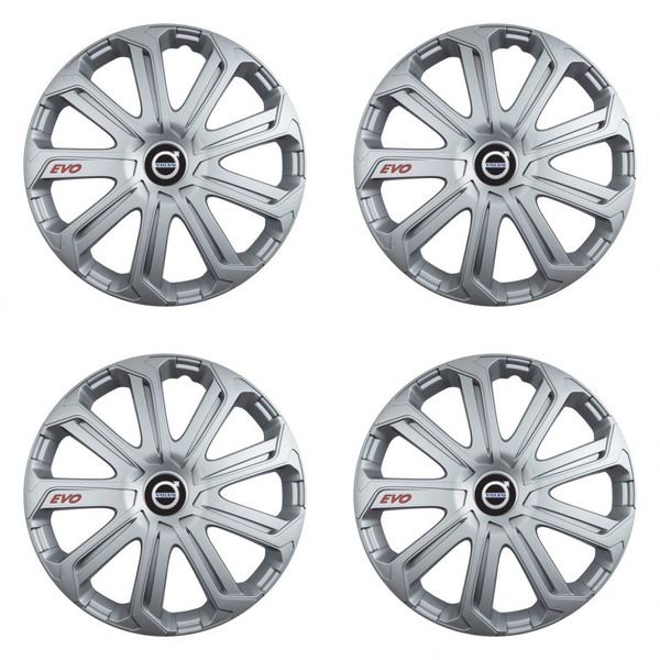 puklice pre  Volvo (čierne) 14 Evo silver