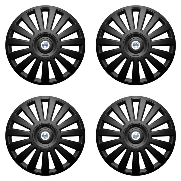 puklice pre  Volvo (biele) 15 Luxury black