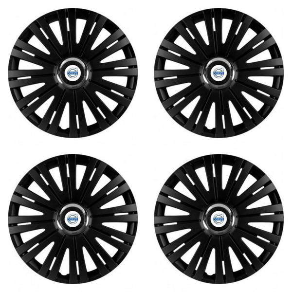 puklice pre Volvo (biele) 15 ACTIVE RC BLACK