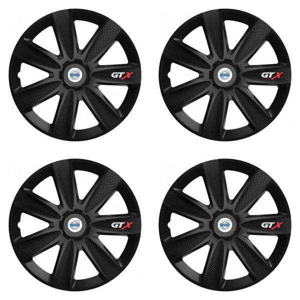 puklice pre Volvo (biele) 14 GTX CARBON black