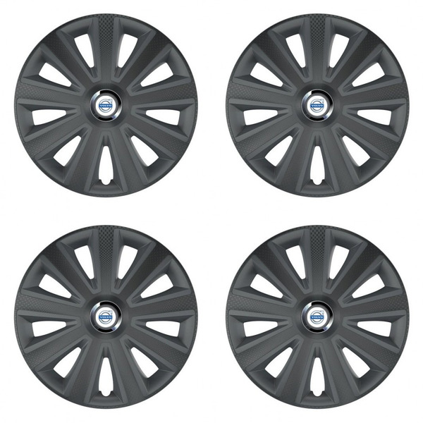 puklice pre  Volvo (biele) 14 Aviator carbon RC grafite