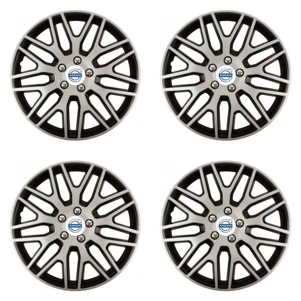 puklice pre Volvo (biele) 14 Dakar NC silver and black