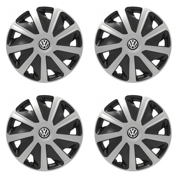 puklice pre  VW (čierne) pre dodávky 15 Craft silver and black