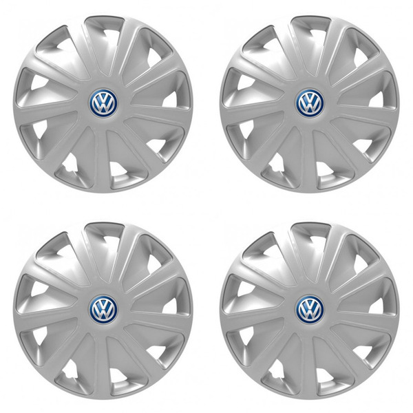 puklice pre VW (modré) pre dodávky 16 Craft silver