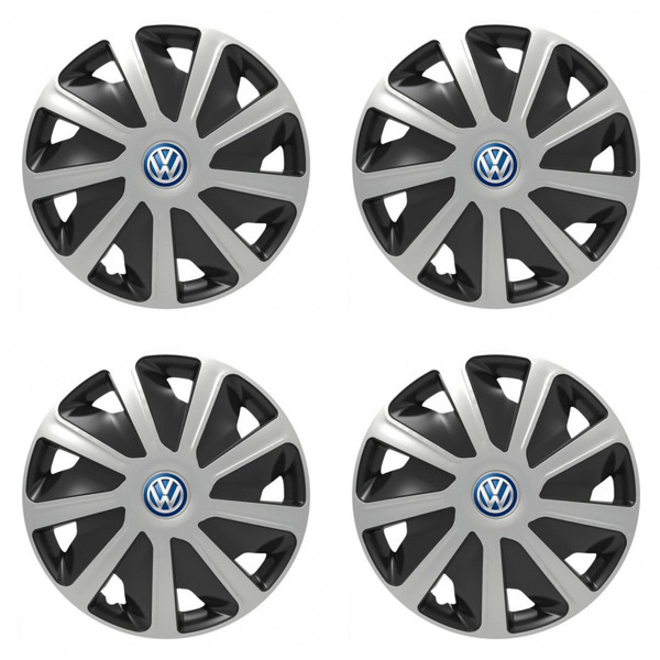 puklice pre VW (modré) pre dodávky 15 Craft silver and black