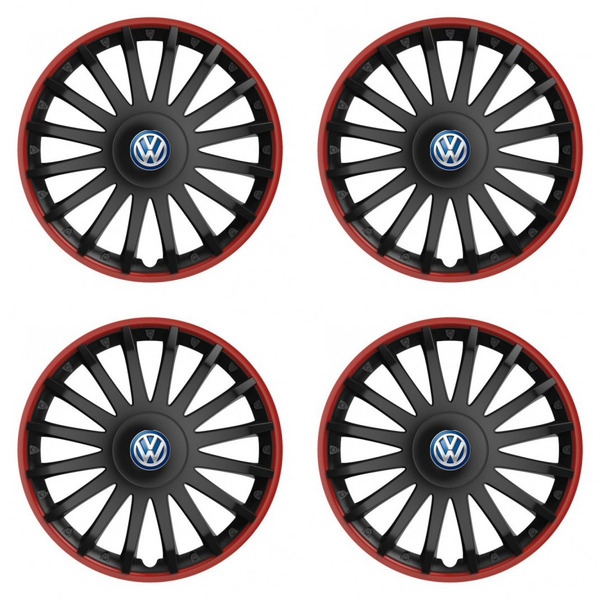 puklice pre  VW (modré) 16 CRYSTAL RO black