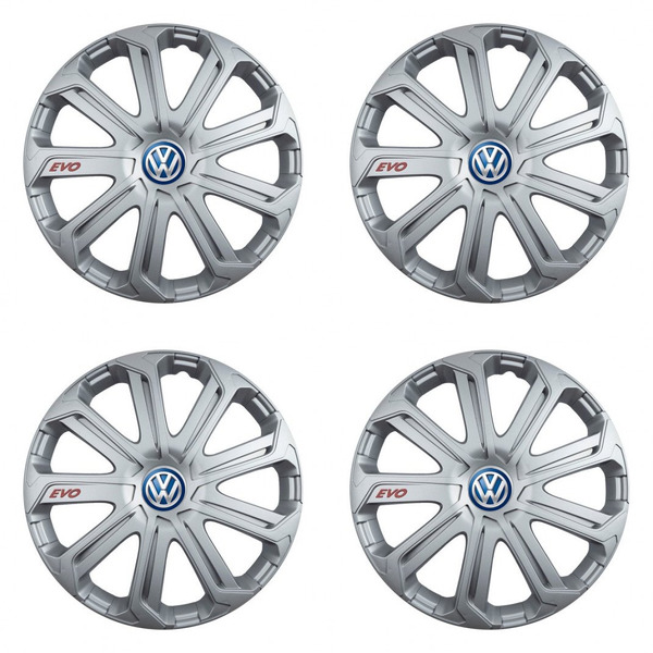 puklice pre VW (modré) 16 Evo silver